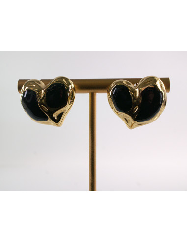 Kolczyki CZARNE SERCE SERCA LOLITA AKCESORIA...