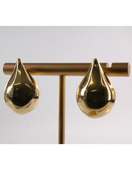 Kolczyki ZŁOTE KROPLE  LOLITA AKCESORIA STAL CHIRURGICZNA