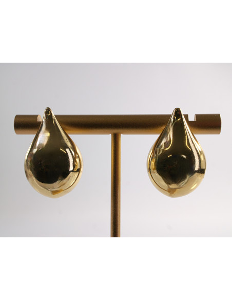 Kolczyki ZŁOTE KROPLE  LOLITA AKCESORIA STAL CHIRURGICZNA