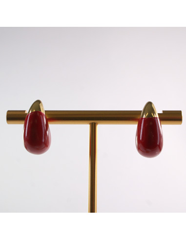 Kolczyki CZERWONE  KROPLE  LOLITA AKCESORIA...