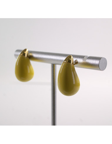 Kolczyki ŻÓŁTE KROPLE  LOLITA AKCESORIA STAL...