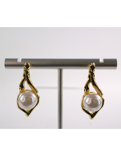 Kolczyki ŁEZKI Z PERŁĄ  LOLITA AKCESORIA STAL...