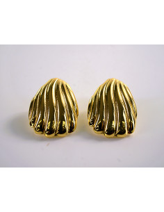 Kolczyki ZŁOTE MUSZELKI LOLITA AKCESORIA STAL CHIRURGICZNA