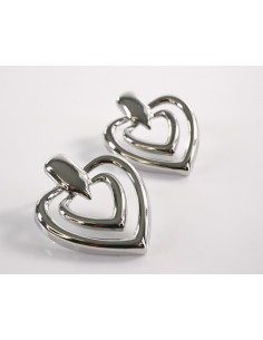 Kolczyki SREBRNE SERCA SERDUSZKA  LOLITA AKCESORIA STAL...