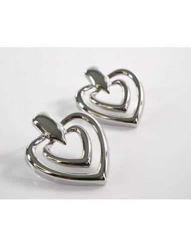 Kolczyki SREBRNE SERCA SERDUSZKA  LOLITA...