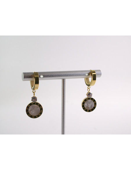 Kolczyki ZŁOTE GUZIKI LOLITA AKCESORIA STAL CHIRURGICZNA