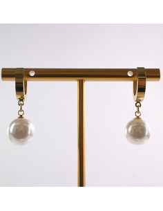 Kolczyki ZŁOTE "KAJDANKI " z perełką  LOLITA AKCESORIA...