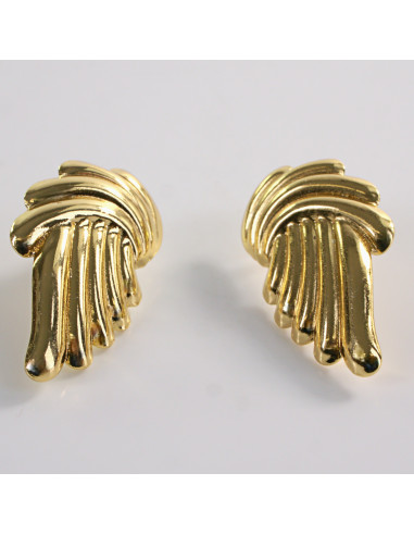 Kolczyki ZŁOTE ASYMETRYCZNE WACHLARZE LOLITA...