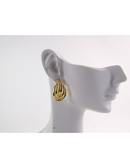 Kolczyki ZŁOTE MUSZELKI  LOLITA AKCESORIA STAL CHIRURGICZNA