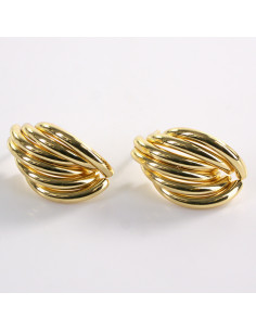 Kolczyki ZŁOTE MUSZELKI  LOLITA AKCESORIA STAL CHIRURGICZNA 2