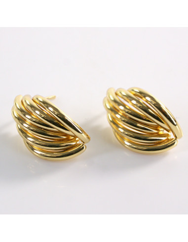 Kolczyki ZŁOTE MUSZELKI  LOLITA AKCESORIA STAL...