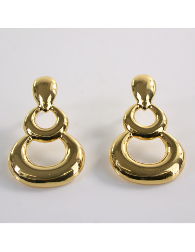 Kolczyki ZŁOTE BOMBKI LOLITA AKCESORIA STAL...