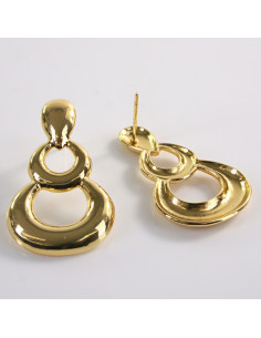 Kolczyki ZŁOTE BOMBKI LOLITA AKCESORIA STAL CHIRURGICZNA 2