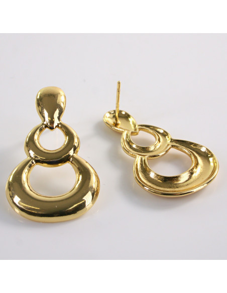 Kolczyki ZŁOTE BOMBKI LOLITA AKCESORIA STAL CHIRURGICZNA