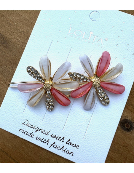 Spinka do włosów KWIAT KOLOROWE KWIATKI KWIATY AKCESORIA LOLITA