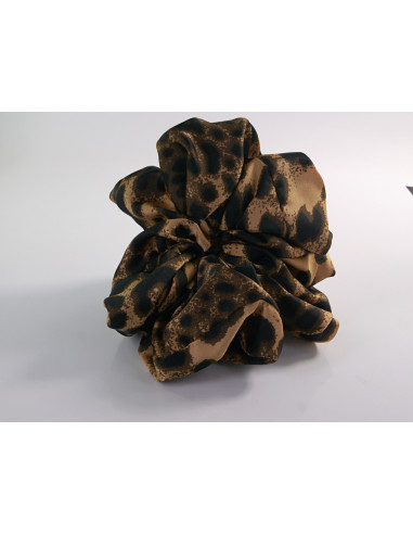 GUMKA DUŻA SCRUNCHIE W PANTERKĘ MEGA XXXL  ŚR....