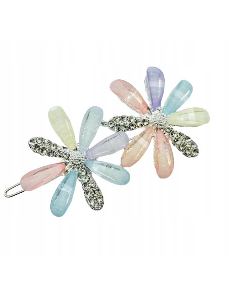 Spinka do włosów KWIAT KOLOROWE KWIATKI KWIATY AKCESORIA LOLITA