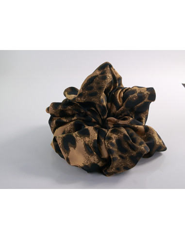 GUMKA DUŻA SCRUNCHIE W PANTERKĘ MEGA XXXL  ŚR....