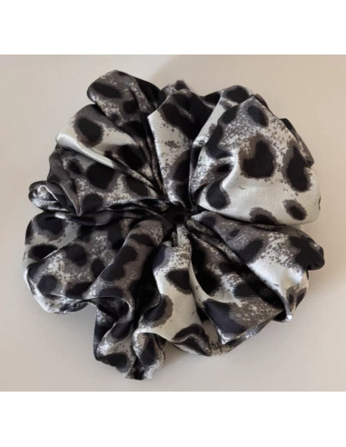 GUMKA DUŻA SCRUNCHIE W PANTERKĘ MEGA XXXL  ŚR....