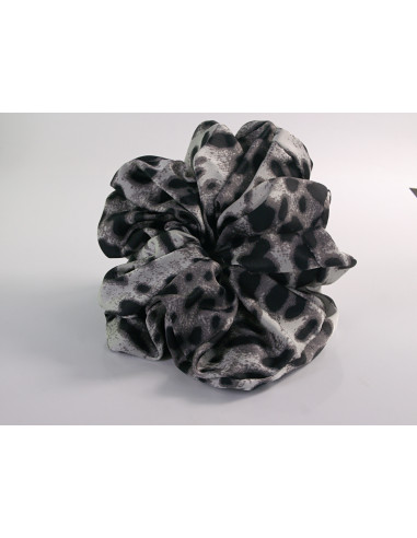 GUMKA DUŻA SCRUNCHIE W PANTERKĘ MEGA XXXL  ŚR....