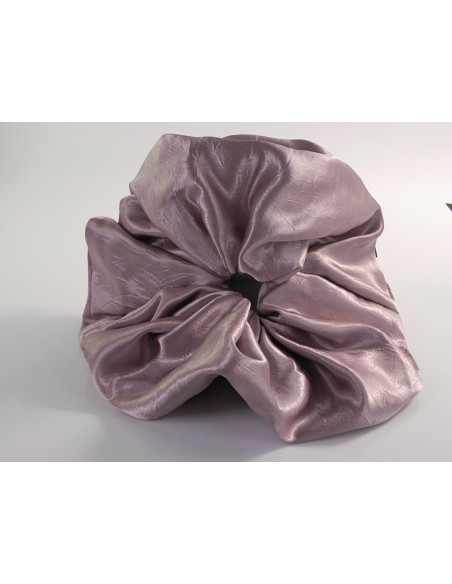 GUMKA DUŻA SCRUNCHIE SATYNOWA  XXXL SATYNA ŚR. 22 CM BRUDNY RÓŻ