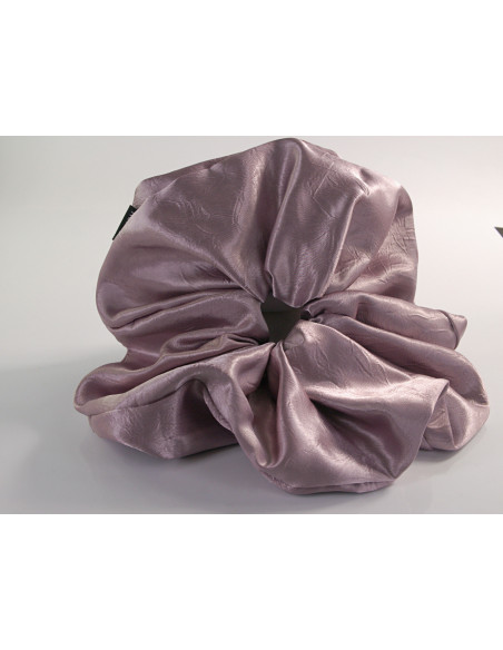 GUMKA DUŻA SCRUNCHIE SATYNOWA  XXXL SATYNA ŚR. 22 CM BRUDNY RÓŻ