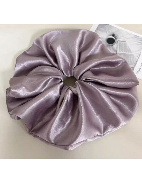 GUMKA DUŻA SCRUNCHIE SATYNOWA  XXXL SATYNA ŚR. 22 CM BRUDNY RÓŻ