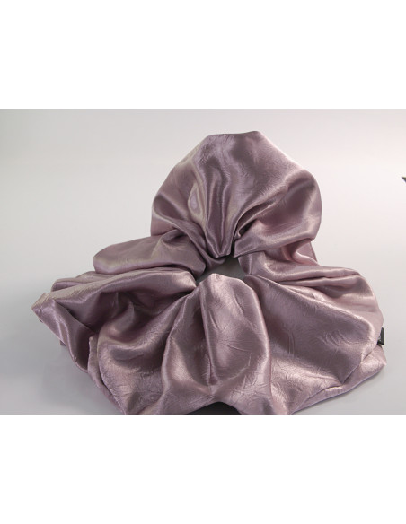 GUMKA DUŻA SCRUNCHIE SATYNOWA  XXXL SATYNA ŚR. 22 CM BRUDNY RÓŻ