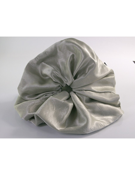 GUMKA DUŻA SCRUNCHIE SATYNOWA  XXXL SATYNA ŚR. 22 CM SELEDYNOWY