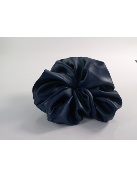 GUMKA DUŻA SCRUNCHIE MEGA XXXL  ŚR. 18 CM GRANATOWY WIECZOROWA