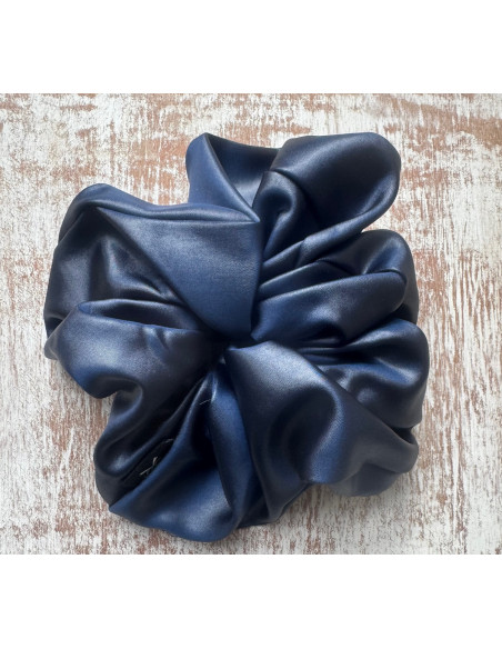 GUMKA DUŻA SCRUNCHIE MEGA XXXL  ŚR. 18 CM GRANATOWY WIECZOROWA
