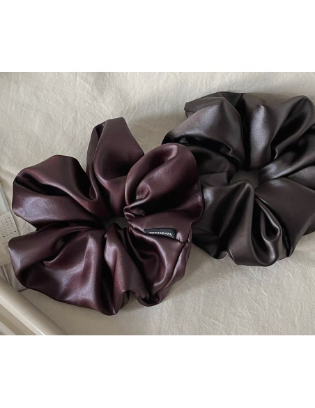 GUMKA DUŻA SCRUNCHIE MEGA XXXL  ŚR. 18 CM GRANATOWY WIECZOROWA