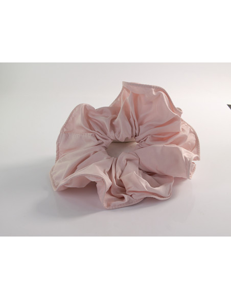 GUMKA DUŻA SCRUNCHIE DELIKATNA TAFTA  XXXL ŚR. 18 CM PUDROWY RÓŻ