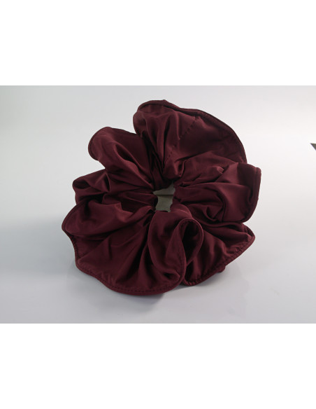 GUMKA DUŻA SCRUNCHIE DELIKATNA TAFTA  XXXL ŚR. 18 CM BORDOWY
