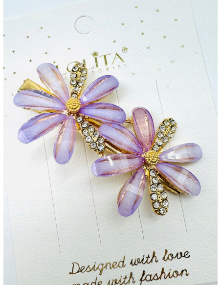 Spinka do włosów KWIAT KOLOROWE KWIATKI KWIATY AKCESORIA LOLITA