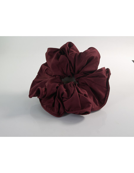 GUMKA DUŻA SCRUNCHIE DELIKATNA TAFTA  XXXL ŚR. 18 CM BORDOWY