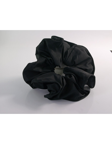 GUMKA DUŻA SCRUNCHIE DELIKATNA TAFTA  XXXL ŚR. 18 CM CZARNY
