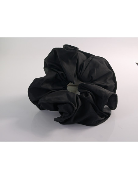 GUMKA DUŻA SCRUNCHIE DELIKATNA TAFTA  XXXL ŚR. 18 CM CZARNY