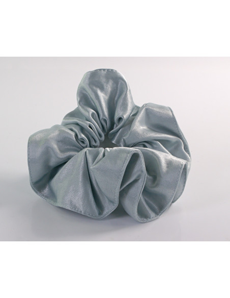 GUMKA DUŻA SCRUNCHIE   XL SATYNA ŚR. 14 CM NIEBIESKI