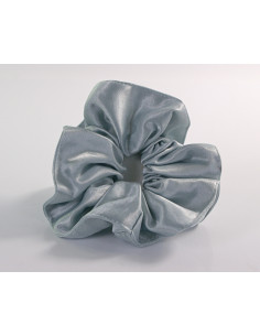 GUMKA DUŻA SCRUNCHIE   XL SATYNA ŚR. 14 CM NIEBIESKI 2
