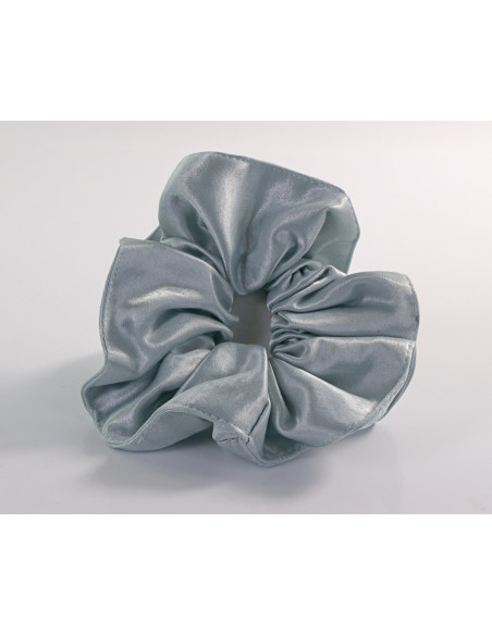 GUMKA DUŻA SCRUNCHIE   XL SATYNA ŚR. 14 CM NIEBIESKI