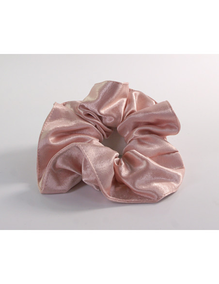 GUMKA DUŻA SCRUNCHIE   XL SATYNA ŚR. 14 CM PUDROWY RÓŻ
