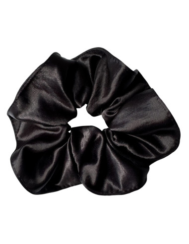 GUMKA DUŻA SCRUNCHIE  XL SATYNA ŚR. 14 CM CZARNY