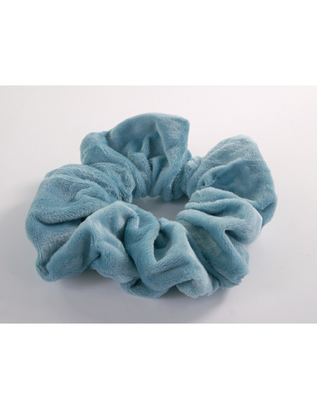 GUMKA DUŻA SCRUNCHIE MEGA XXL AKSAMITNA ŚR. 14 CM JASNY TURKUSOWY