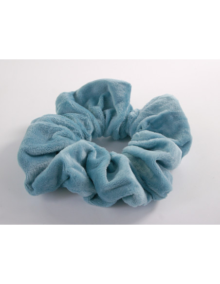 GUMKA DUŻA SCRUNCHIE MEGA XXL AKSAMITNA ŚR. 14 CM JASNY TURKUSOWY