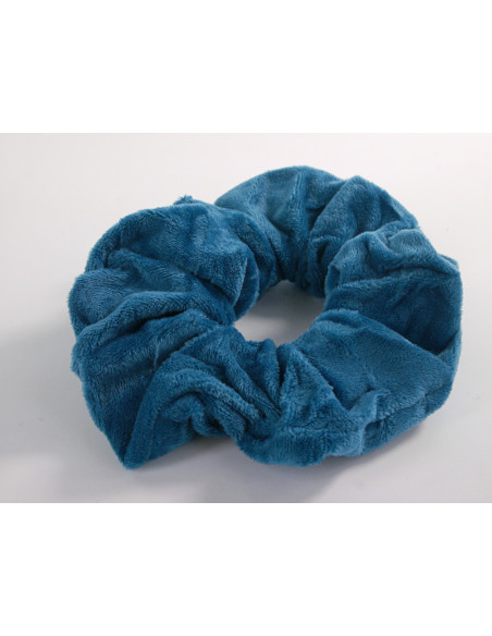 GUMKA DUŻA SCRUNCHIE MEGA XXL AKSAMITNA ŚR. 14 CM CIEMNY TURKUSOWY