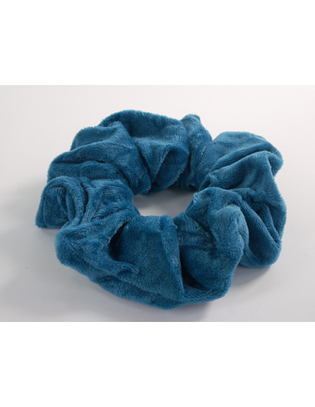 GUMKA DUŻA SCRUNCHIE MEGA XXL AKSAMITNA ŚR. 14 CM CIEMNY TURKUSOWY