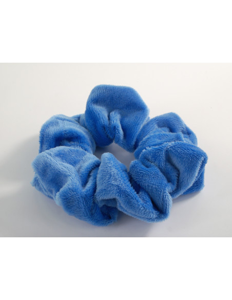 GUMKA DUŻA SCRUNCHIE MEGA XXL AKSAMITNA ŚR. 14 CM NIEBIESKI