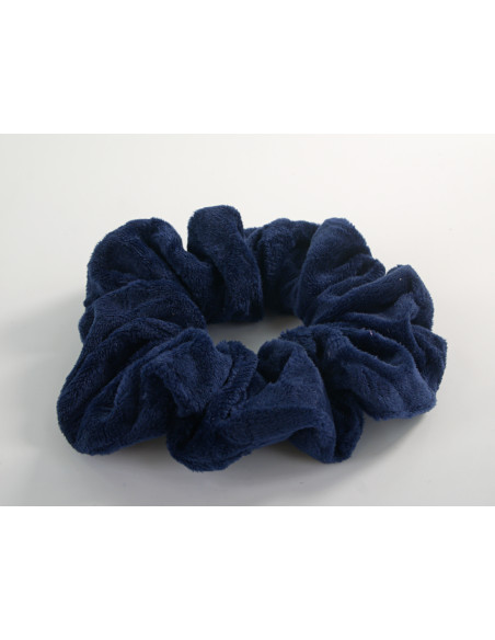 GUMKA DUŻA SCRUNCHIE MEGA XXL AKSAMITNA ŚR. 14 CM GRANATOWY