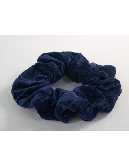 GUMKA DUŻA SCRUNCHIE MEGA XXL AKSAMITNA ŚR. 14 CM GRANATOWY